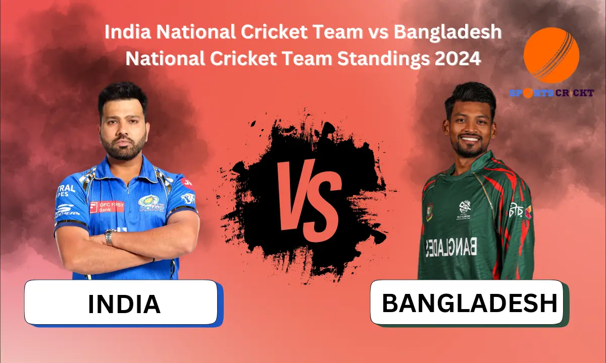 India National Cricket Team vs Bangladesh National Cricket Team Standings