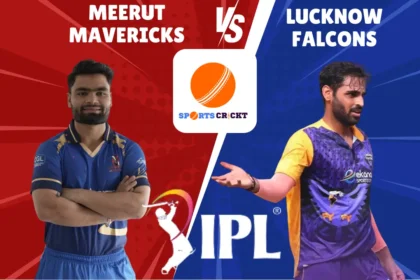 Meerut Mavericks Vs Lucknow Falcons Match Scorecard