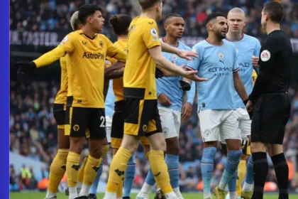 wolverhampton wanderers f.c. vs man city lineups