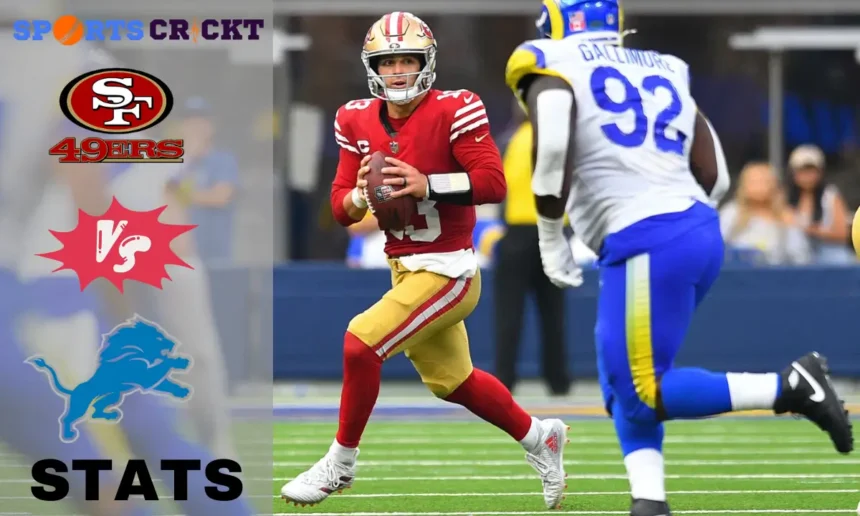 49ers vs detroit lions match player stats